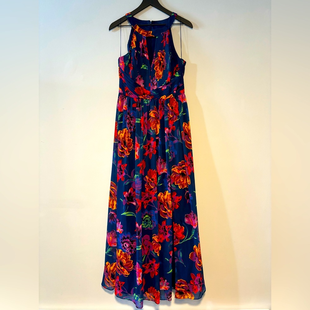 Aidan Mattox chiffon floral gown